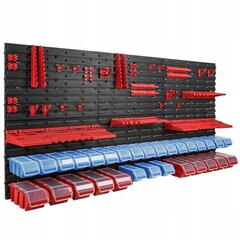 Стенка для инструментов с различными полками 172 x 78 cm + 30 ящиков цена и информация | Ящики для инструментов, держатели | kaup24.ee