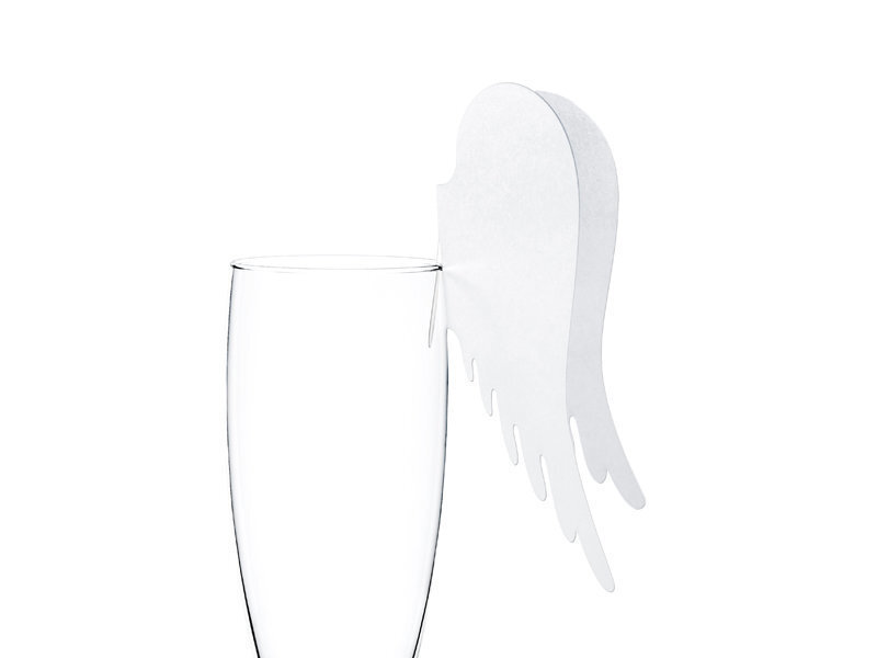 Klaasi kaunistus Wings 12,3 x 10,7 cm (1 pakk / 10 tk) hind ja info | Peokaunistused | kaup24.ee