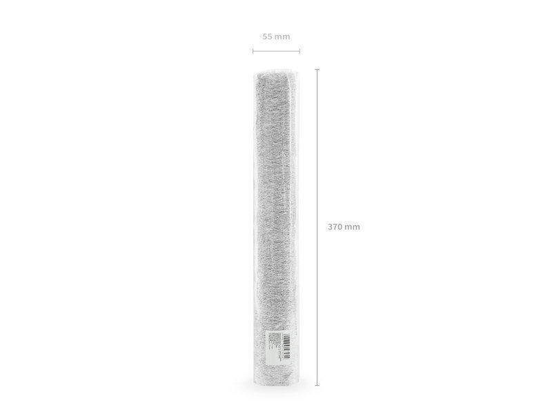 Dekoratiivne linik Fiber, hõbedane, 0,36x9 m (1 karp/ 24 tk) цена и информация | Laudlinad, lauamatid, servjetid | kaup24.ee