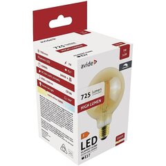 Avide LED pirn 7W E27 G95 Amber Dimmable hind ja info | Lambipirnid, lambid | kaup24.ee