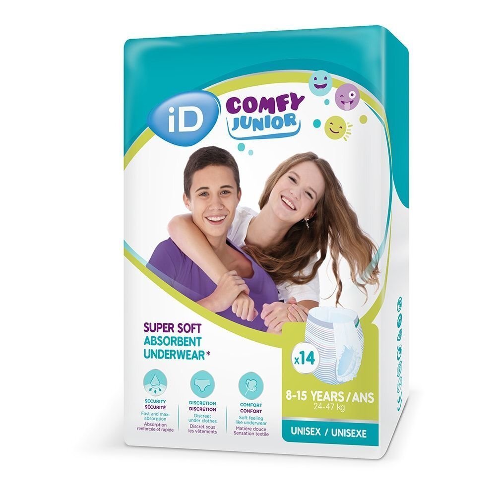 Püksmähkmed iD Comfy Junior 24-47kg 14tk цена и информация | Mähkmed | kaup24.ee