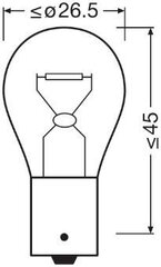 12V 21W BA15S ULTRALIFE цена и информация | Автомобильные лампочки | kaup24.ee