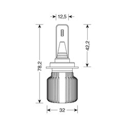 Led pirnud 2tk HIR2 9012 9-32V 20W PX22d hind ja info | Autopirnid | kaup24.ee