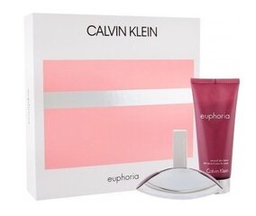 Набор для  женщин Calvin Klein Euphoria: душистая вода EDP 50 мл + молочко для тела 100 мл цена и информация | Calvin Klein Духи | kaup24.ee