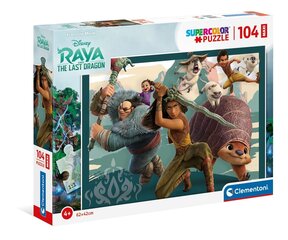 Clementoni - Puzzle 104 El Maxi Super Color Raya и последний дракон цена и информация | Пазлы | kaup24.ee