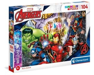 diamond puzzle clementoni marvel avengers 104 tükki 20181 hind ja info | Pusled | kaup24.ee