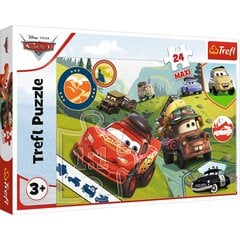 trefl cars puzzle (lightning mcqueen), 24 d. hind ja info | Pusled | kaup24.ee