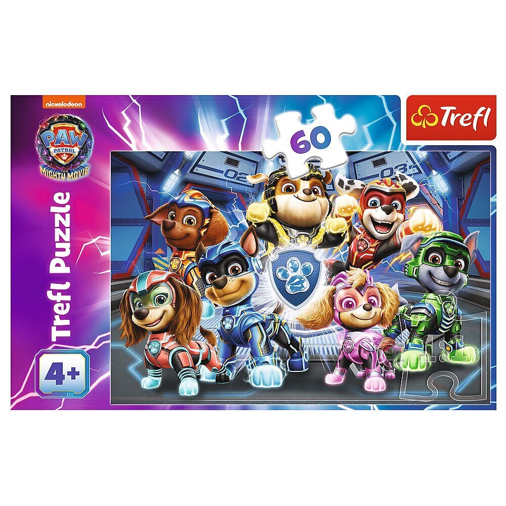 puzzle trefl paw patrol, 60 tk. hind ja info | Pusled | kaup24.ee