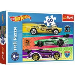 trefl hot wheels pusle, 60 tükki hind ja info | Pusled | kaup24.ee