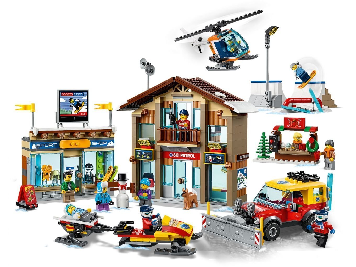 60203 LEGO® City Suusakuurort цена и информация | Klotsid ja konstruktorid | kaup24.ee