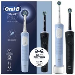 Oral-B Vitality Pro D103 Duo Must / Sinine hind ja info | Suuhügieen | kaup24.ee