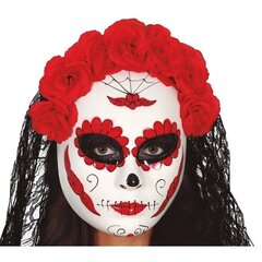 Mask Catrina musta looriga+lilled hind ja info | Karnevali kostüümid | kaup24.ee