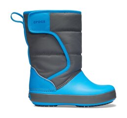 Crocs™ talvesaapad Lodgepoint Snow Boot Kid's, Kiltkivi Hall/Ookean hind ja info | Laste talvesaapad | kaup24.ee