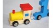 Hariv puidust pusle "Rong numbritega" hind ja info | Imikute mänguasjad | kaup24.ee