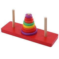 Puidust torn „Rõngad“ цена и информация | Игрушки для малышей | kaup24.ee