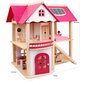 Puidust nukumaja "Pink Dollhouse" hind ja info | Tüdrukute mänguasjad | kaup24.ee