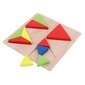 Puidust pusle geomeetriliste kujunditega "Kolmnurgad" hind ja info | Imikute mänguasjad | kaup24.ee