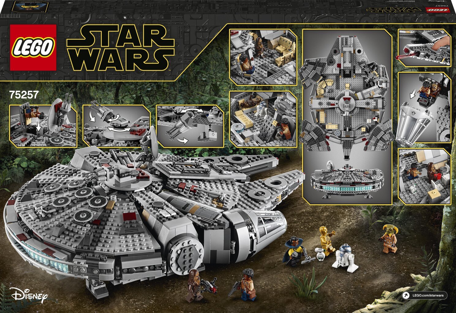 75257 LEGO® Star Wars Millennium Falcon hind ja info | Klotsid ja konstruktorid | kaup24.ee