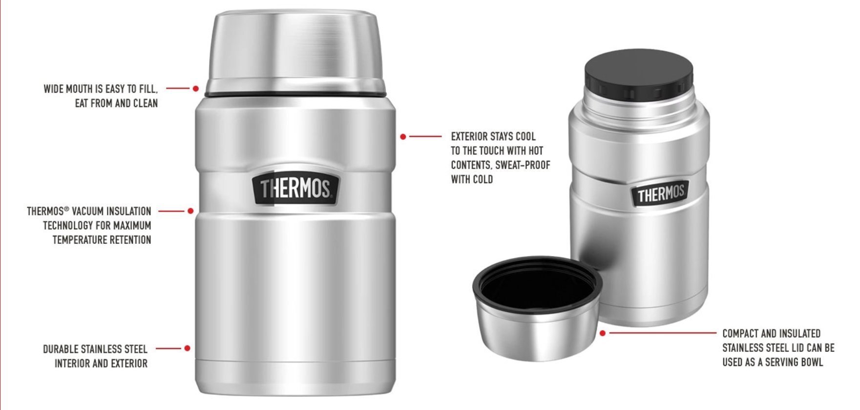 Toidutermos THERMOS THSK3020CR hind ja info | Termosed, termostassid | kaup24.ee