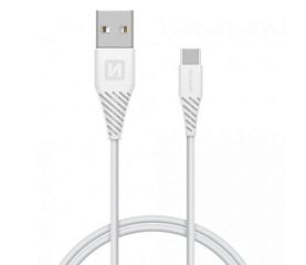 Kaabel Swissten Type-C USB 1.2M Valge hind ja info | Mobiiltelefonide kaablid | kaup24.ee