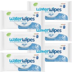 6x WaterWipes Bio niisked salvrätikud 60tk. (dets) цена и информация | Влажные салфетки | kaup24.ee