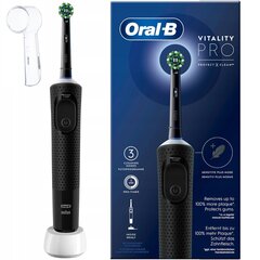 Oral-B Vitality Pro D103 Protect X Clean (Cross Action Black) + kate hind ja info | Elektrilised hambaharjad | kaup24.ee