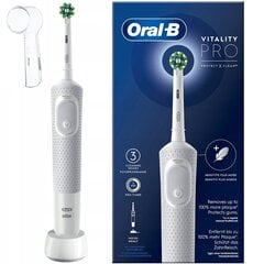 Oral-B Vitality Pro D103 karbi valge + kate hind ja info | Elektrilised hambaharjad | kaup24.ee