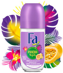 Rulldeodorant FA Brazilian Vibes Ipanema Nights Maracuja Night Jasmine Scent 50 ml hind ja info | Deodorandid | kaup24.ee