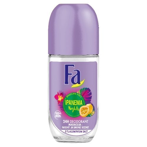 Rulldeodorant FA Brazilian Vibes Ipanema Nights Maracuja Night Jasmine Scent 50 ml hind ja info | Deodorandid | kaup24.ee