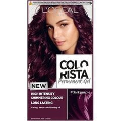 Geel juuksevärv L'Oreal Colorista, #DarkPurple hind ja info | Juuksevärvid | kaup24.ee