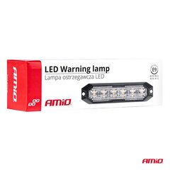 Тонкая мигалка на решетку 12/24В 6*3Вт LED R65 R10 129*30 цена и информация | Дополнительные принадлежности | kaup24.ee