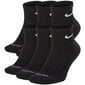 „Nike Black Everyday Cushioned 6 Pack High Socks“ augstas zeķes SX6899-010 цена и информация | Meeste sokid | kaup24.ee