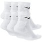 „Nike White Everyday Cushioned 6 Pack kõrged sokid“ SX6899-100 цена и информация | Meeste sokid | kaup24.ee