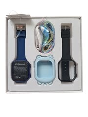 Happyjoe QSmart Blue nutikell lastele, 4G, videokõne + kaks käekella hind ja info | Nutikellad (smartwatch) | kaup24.ee