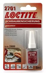 Loctite 2701 keermeliim ülitugev 5ml hind ja info | Lisaseadmed | kaup24.ee