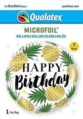 BDay Golden Pineapples õhupall hind ja info | Õhupallid | kaup24.ee