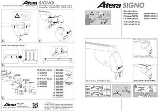 Katuseraam AERO E-CLASS 09-16 hind ja info | Katuseboksid | kaup24.ee