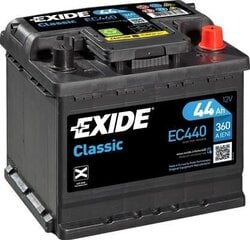 Exide Classic 44Ah360A 207x175x190-+ цена и информация | Батарейки | kaup24.ee