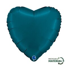 Heart Satin Petrol Blue õhupall hind ja info | Õhupallid | kaup24.ee