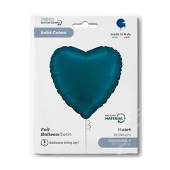 Heart Satin Petrol Blue õhupall hind ja info | Õhupallid | kaup24.ee