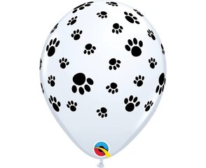 Lateks komplekt 'Paw prints-a-rnd' (6tk) hind ja info | Õhupallid | kaup24.ee