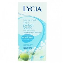 Полосы депиляции волос с воском, для рук и ног, нормальной кожи Lycia Perfect Touch 20 шт. цена и информация | Средства для депиляции | kaup24.ee