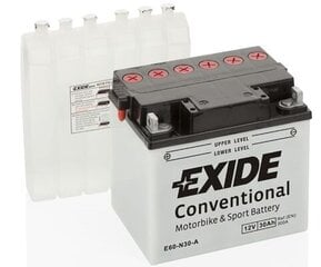 12В 30Ач Y60-N30-A 185x128x168+- Exide цена и информация | Аккумуляторы | kaup24.ee