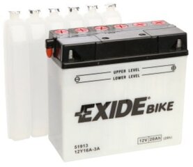 12V 19Ah 12Y16A-3A 185x81x170-+ Exide hind ja info | Mootorrataste akud | kaup24.ee