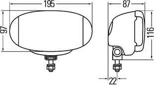 Comet FF550 kaugtulede komplekt 12 цена и информация | Фары | kaup24.ee