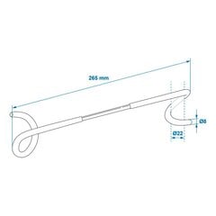 Riputuskonks postile 26.5cm hind ja info | Haagised ja varuosad | kaup24.ee