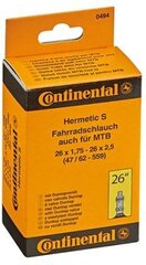 Велокамера Continental 26x1 цена и информация | Другие аксессуары для велосипеда | kaup24.ee