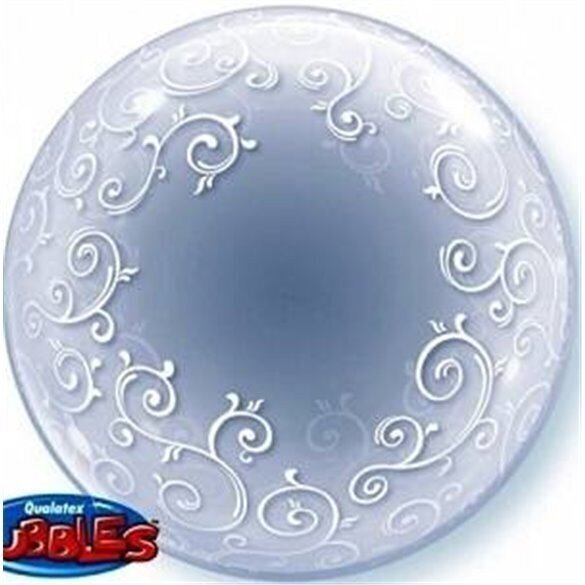 'Fancy Filigree' Bubbles õhupall hind ja info | Õhupallid | kaup24.ee