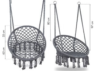 Садовые качели в стиле бохо - подвесное кресло цена и информация | Гамаки | kaup24.ee