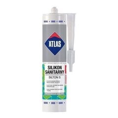 Sanitaarsilikoon ATLAS SILTON S 000-N, 280 ml, värvitu цена и информация | Изоляционный и уплотняющий упаковочный материал | kaup24.ee